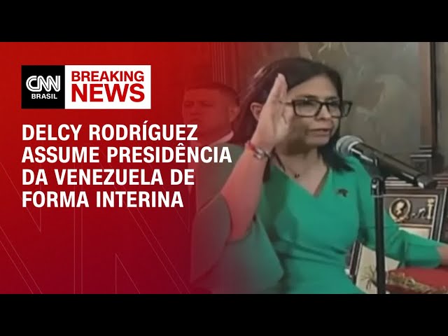 Delcy Rodríguez toma posse como presidente interina da Venezuela | CNN 360°