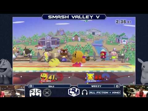 Smash Valley V Wii U Singles - Sinji (Pac-Man) vs Weezy (Pikachu) - Losers Quarters