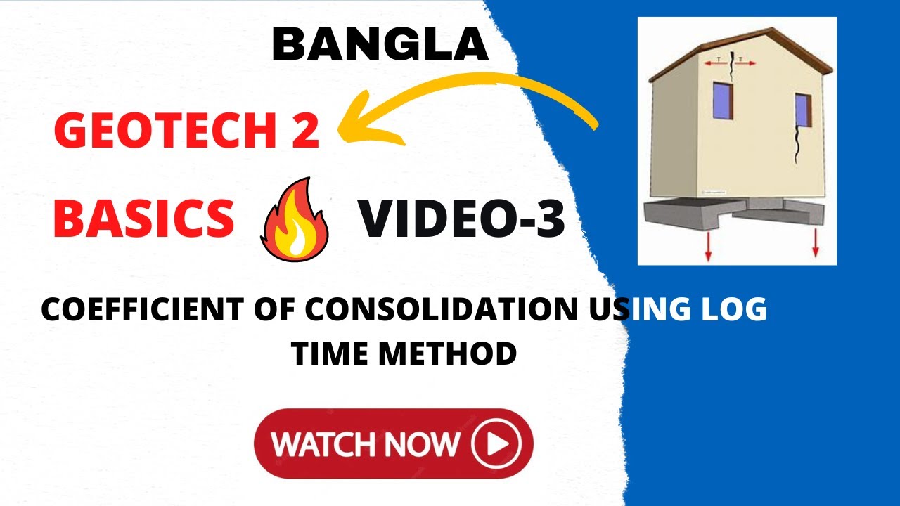 Geotechnical Engineering 2: Coefficient of Consolidation Using Log Time Method