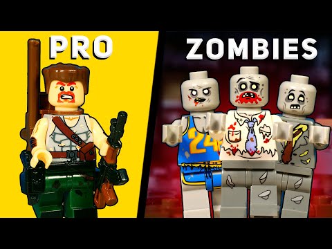 HOW to SURVIVE in ZOMBIE APOCALYPSE and MAKE BUNKER  in LEGO