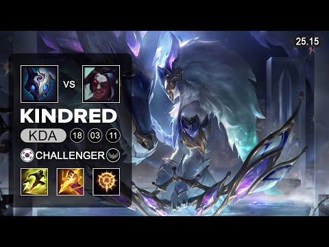 Kindred vs Kayn Jungle - KR Challenger - Patch 25.15 Season 15