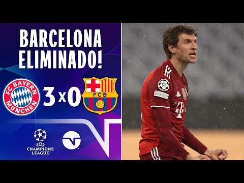 Gols e lances de Bayern x Barcelona