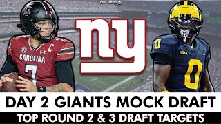 New York Giants Round 2 & 3 NFL Mock Draft + Top Day 2 Giants Draft Targets For 2024 NFL Draft