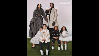 Offset and Cardi B's family in Essence