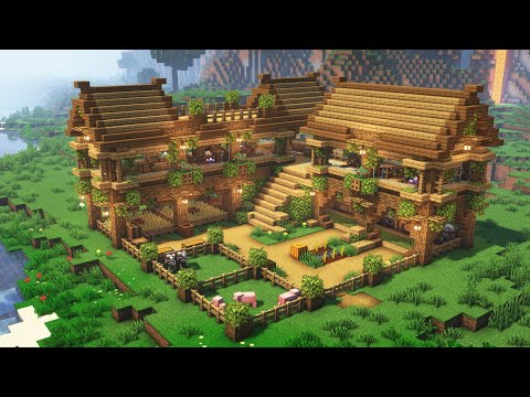 Eli's Art - Minecraft: How To Build a large Oak Survival Base