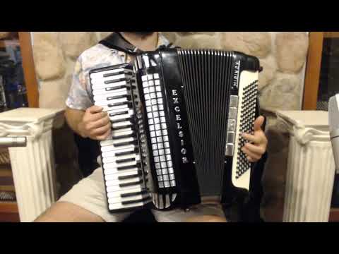 4415 - Excelsior 911 Piano Accordion LMMH 41 120 $1999