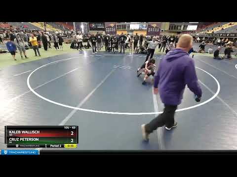 63 Lbs Champ. Round 2 - Kaleb Wallisch, WI Vs Cruz Peterson, MI Ff8e