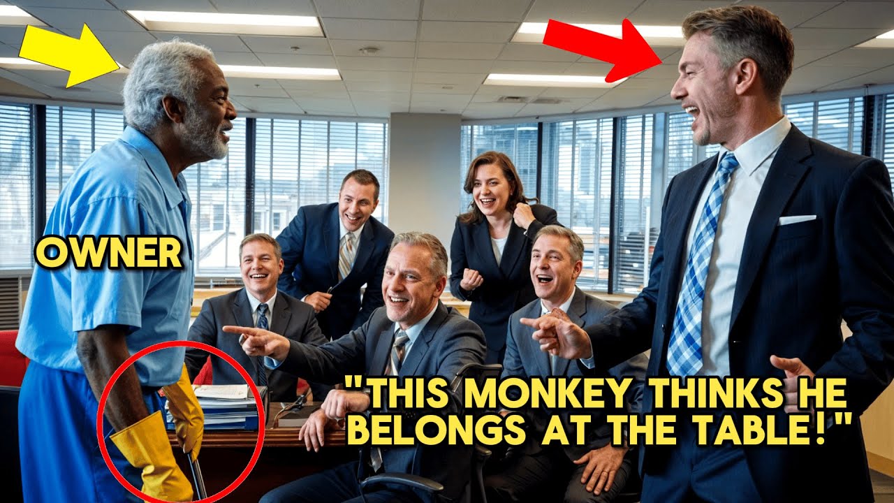 Old Black Janitor Walks Into a Board Meeting—Executives Laugh Until He Shuts the Entire Company Down
