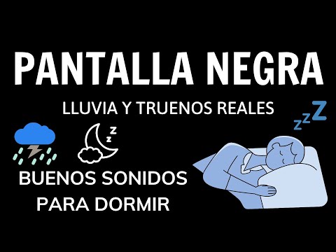 Sonido de Lluvia  y Truenos Relajante para Dormir en techo por la noche, Dormir en 5 minutos