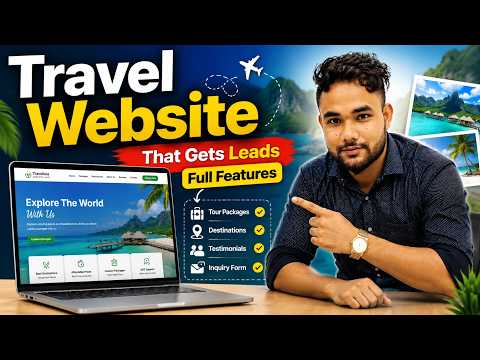 One-page tour packages website for Facebook and Instagram ads