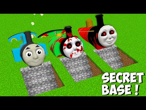 I found Secret THOMAS EXE HOUSE UNDERGROUND in Minecraft - Coffin Meme ! THOMAS AND FRIENDS HOUSE !