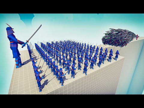 100x SAMURAI + GIANT vs EVERY GOD - Totally Accurate Battle Simulator TABS