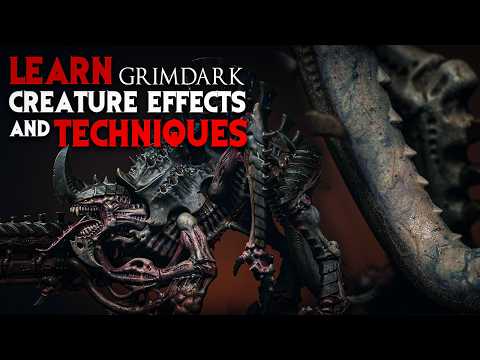 Learn Grimdark CREATURE & ALIEN Effects || Painting Tips for Tyranid Flesh & Carapace
