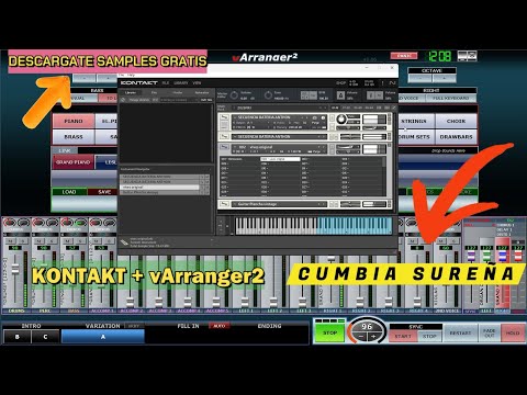 vArranger2 CUMBIA SUREÑA free Samples What I used WORKED FOR KONTAKT7