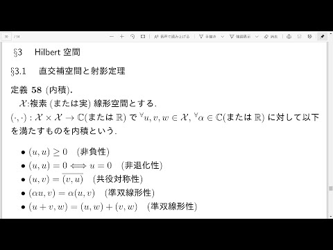 前ヒルベルト空間 - 定義