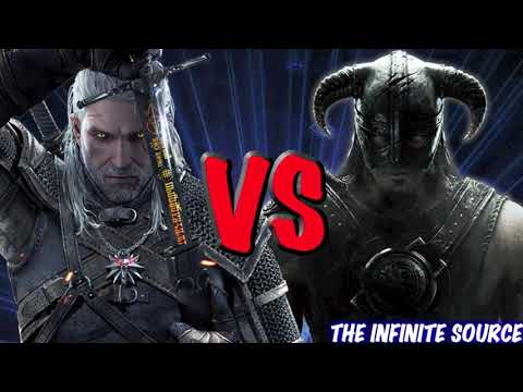 Witcher vs Skyrim | Source Rap Battle