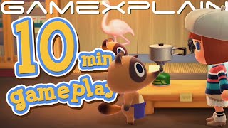 10 Minutes of Animal Crossing: New Horizons DIRECT FEED Gameplay! (Able Sisters, Nook's, & More!)