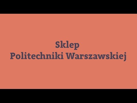 Sklep internetowy Politechniki Warszawskiej