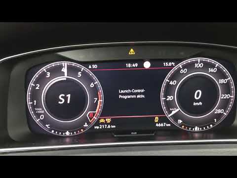 VW Golf GTI TCR 2019 290 PS (290 hp) 0-100 km/h Launch Control