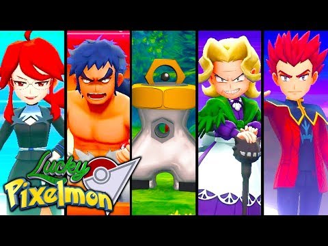 Minecraft LUCKY PIXELMON ELITE FOUR - BATALHA DE MELMETAL LVL100 NO ULTRA SPACE !!