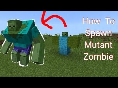 MCPE:How To Spawn Mutant Zombie Tutorial