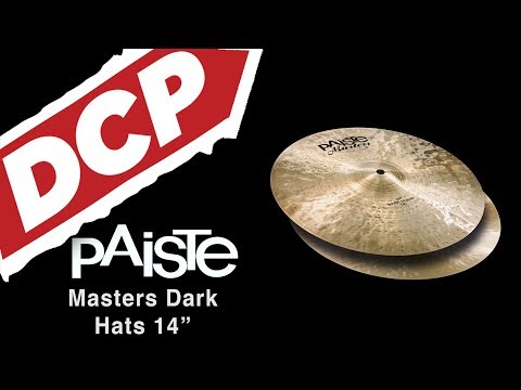 Paiste Masters Dark Hi Hat Cymbals 14" 759/1162 grams CY0005503114