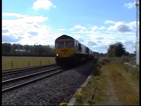 66957 on 6M55 Portbury- Rugeley Power Station at Moreton on Lugg