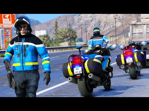 [GTA 5] PATROUILLE EN MOTO AVEC LA GENDARMERIES #1085