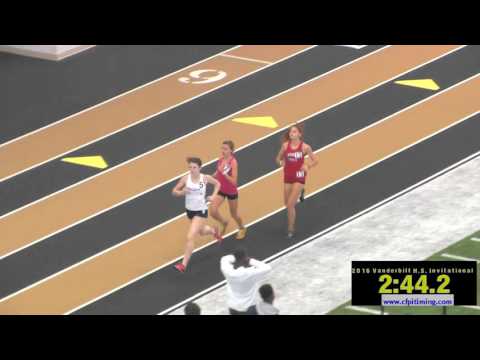 2016 Vandy HS Invite - Girls Mile Run Heat 3