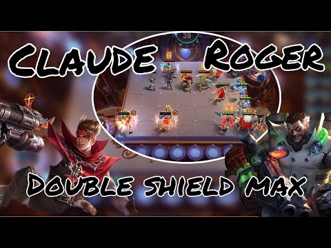 CLAUDE STARCORE ABLAZE BOUNTIZ EARTH & ROGER STARCORE GUNNER EARTH | COMBO DOUBLE SHIELD MAGIC CHESS
