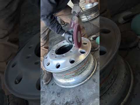 Faster and more cost-effective than sanding discs. #sanding #trucking #metalpolishing #detailing