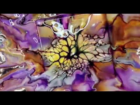 #102 - Mango & Violet Blooms | #Sheleeart #Bloom #Colourarte #PrimaryElements #Sheleeartstyle