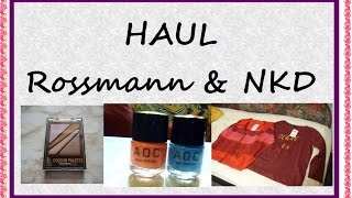 preview picture of video 'HAUL ! | Rossmann |  NKD |'