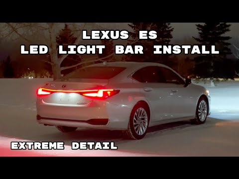 Lexus ES LED Tail Light Bar Installation HOW TO