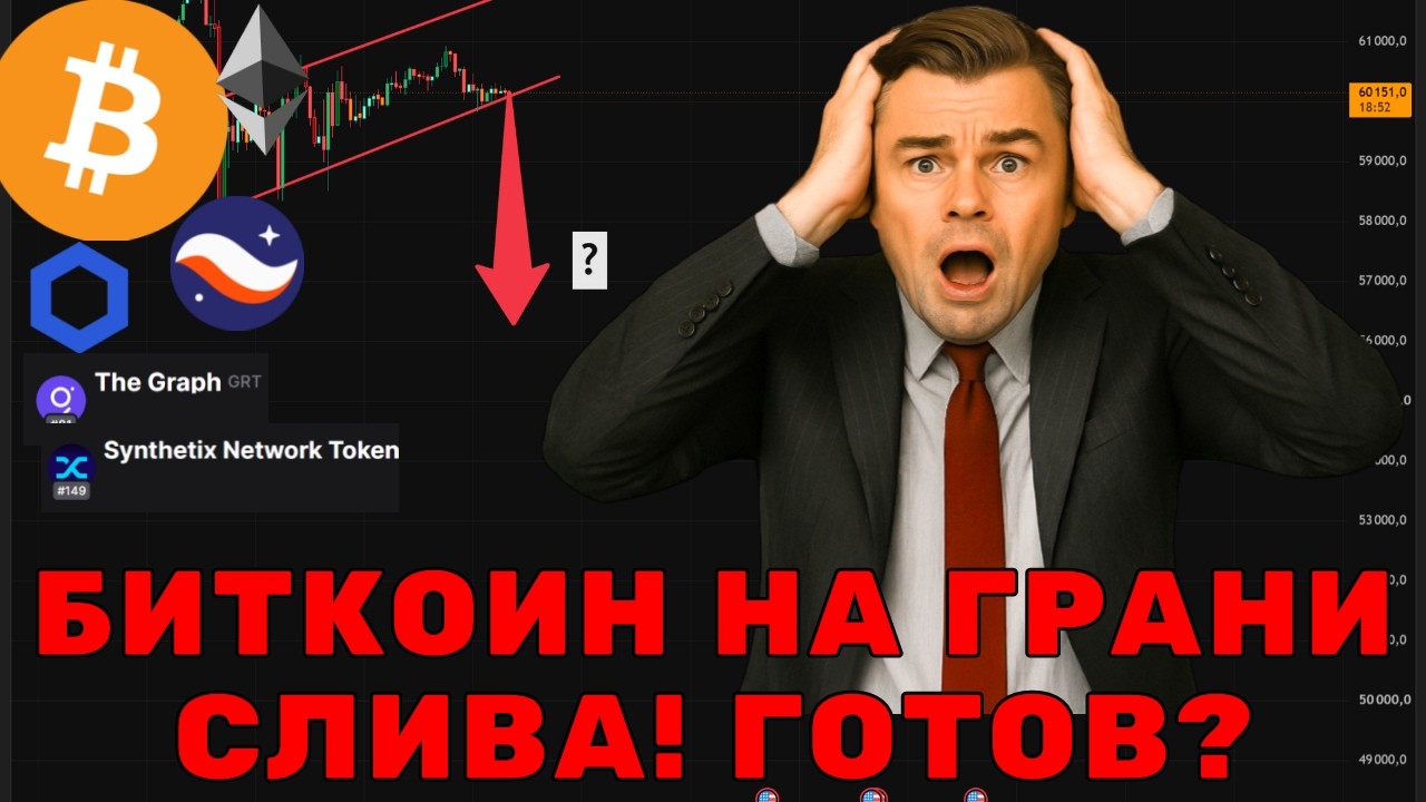 СРОЧНО! Биткоин готовится к мощьному движению! АЛЬТКОИНЫ УЖАС ПРИБЛЕЖАЕТСЯ!