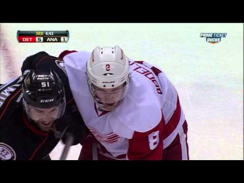 Johan Franzen 5-1 Mar 22 2013 Detroit Red Wings vs Anaheim Ducks NHL Hockey
