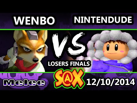 S@X - Wenbobular (Fox) Vs. Apex | Nintendude (Icies) SSBM Losers Finals - Melee