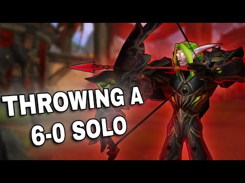 COMPLETELY THROWING THE 6-0. WOW MM HUNTER SOLO SHUFFLE ARENA.