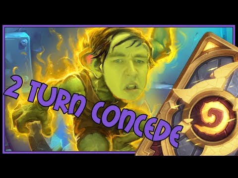The only deck that causes your opponent to concede in 2 turn | The Boomsday Project | Hearthstone