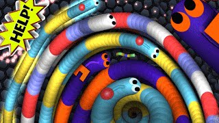 Slither.io - World Biggest Worm Party Ever | Slitherio Epic Moments
