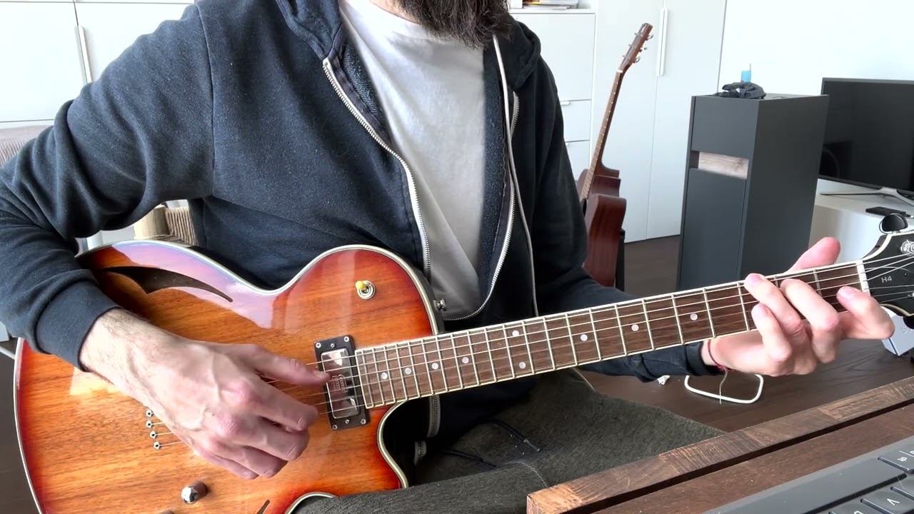 Roberto Barlocci playing a fingerstyle chord-melody arrangement of All Good Things on solo guitar