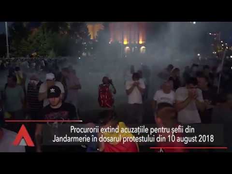 Stiri Mediafax 03 Mai - Acuzațiile pentru șefii din Jandarmerie în dosarul protestului din 10 august