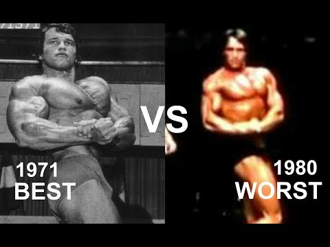 Arnold's Worst Physique VS Arnold's Best Physique