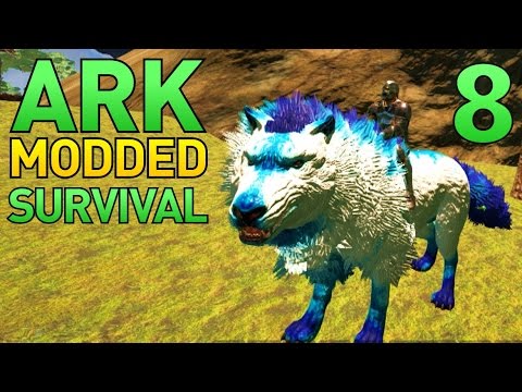 [8] ELEMENTAL WOLVES, WILD BOSSES, AND EXPLORING THE MOUNTAINS! (ARK Modded Survival Multiplayer)
