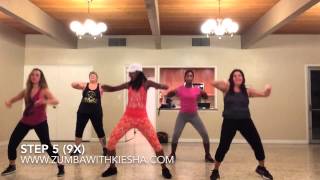 "Girl On Fire" by Alicia Keys (Reggaeton Mix) - ZUMBA with Kiesha