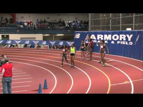 Girls 60m Hurdles Semi Heat 3 - New Balance Nationals Indoor 2014