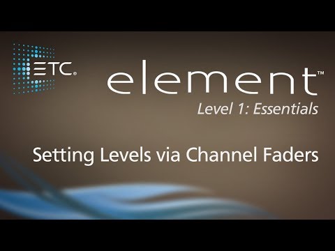 02.1 Setting Levels with Channel Faders