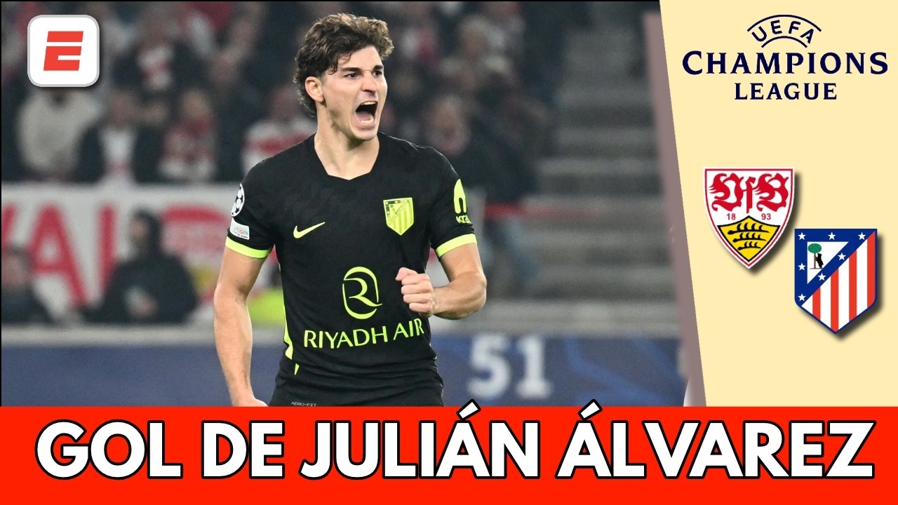 JULIÁN ÁLVAREZ PONE FIN A NOVELA con PRIMER GOL de la TEMPORADA con ATLÉTICO DE MADRID | Champions