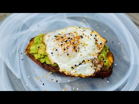 Healthy Breakfast | Sweet Potato Avocado Toast | Healthy Toast | How to Make Sweet Potato Toast