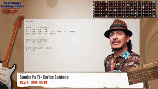 Download lagu 🎸 Samba Pa Ti - Carlos Santana Guitar Backing Track with chords mp3